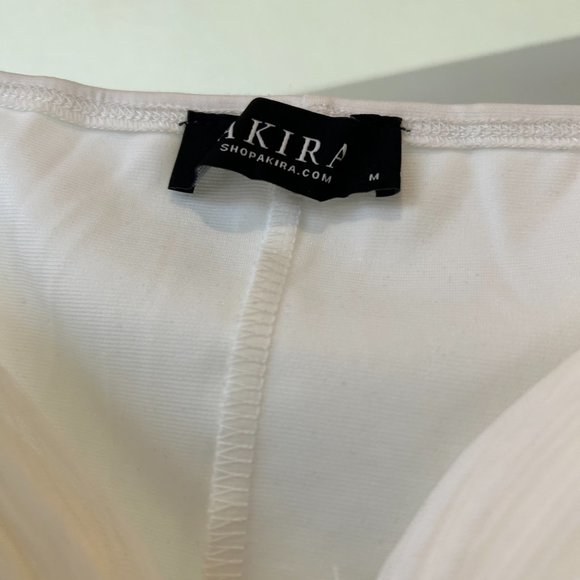 White, sheer long sleeve crop top from Akira - Picture 4 of 10